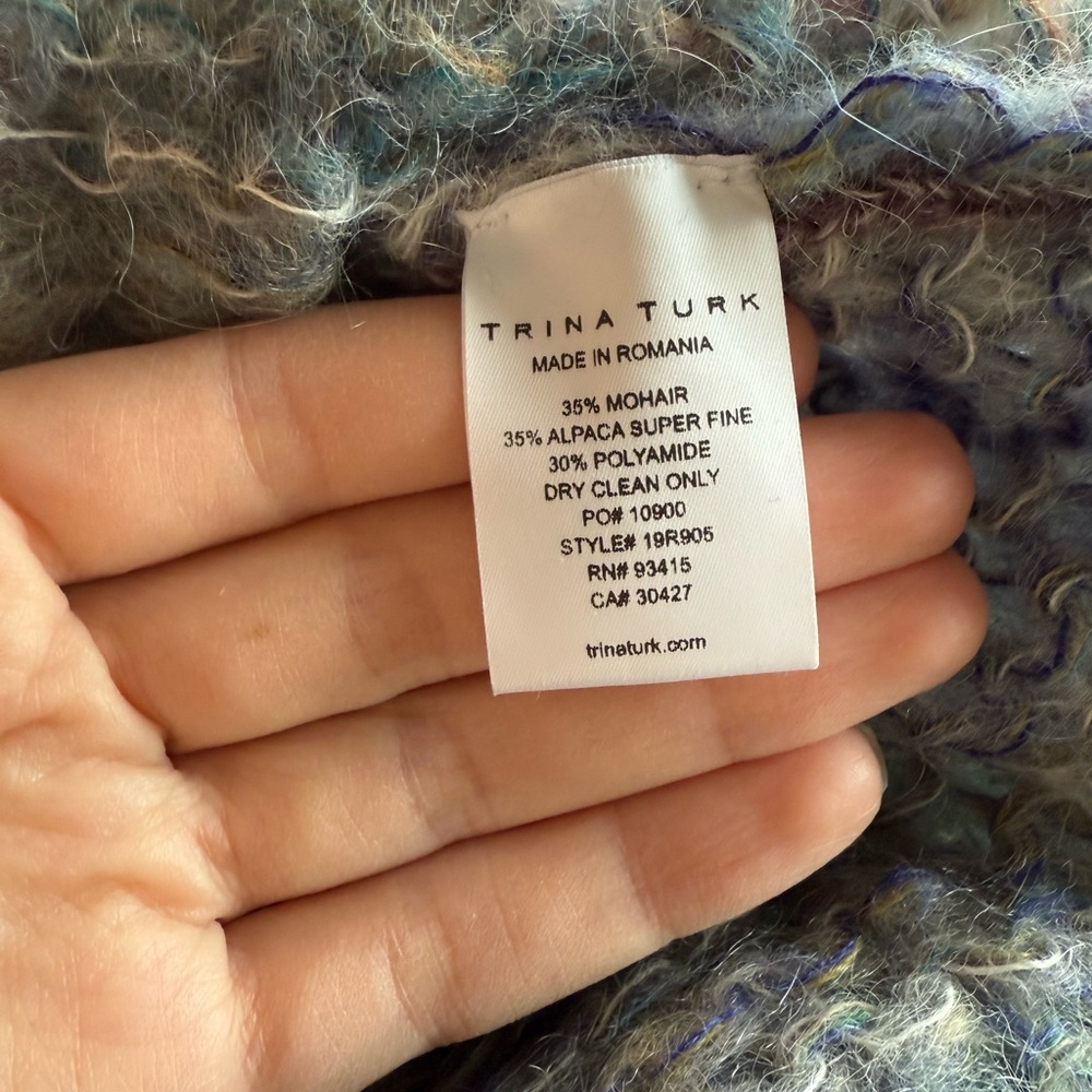 Trina Turk Sinclair rainbow ombré alpaca and mohair sweater - Picture 5 of 8